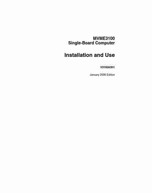 Motorola Computer Hardware MVME3100-page_pdf